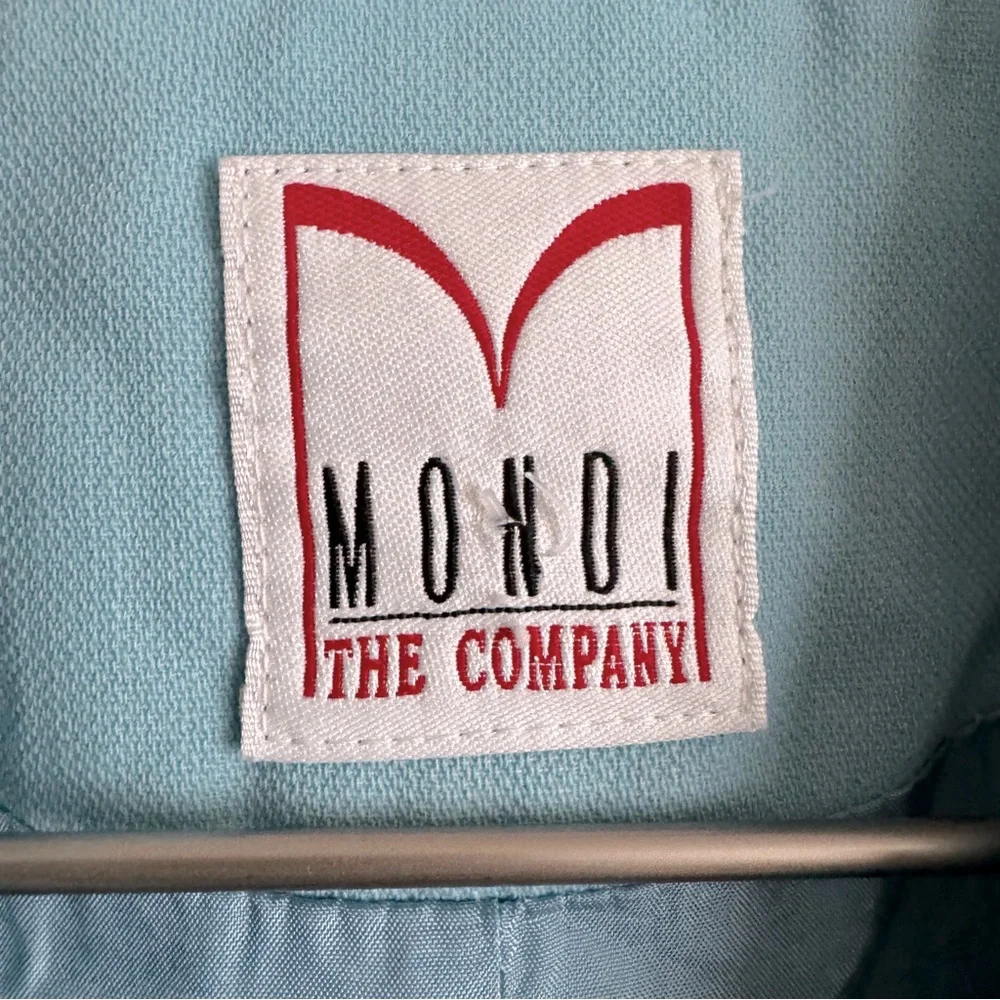 Vintage Mondi Light Pale Blue Nautical Coastal Cruise Blazer Jacket - Picture 3 of 5